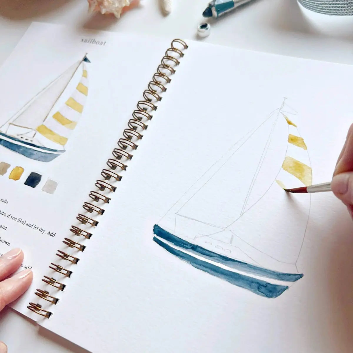 Watercolor Workbook - Seaside - Emily Lex - emily lex studio