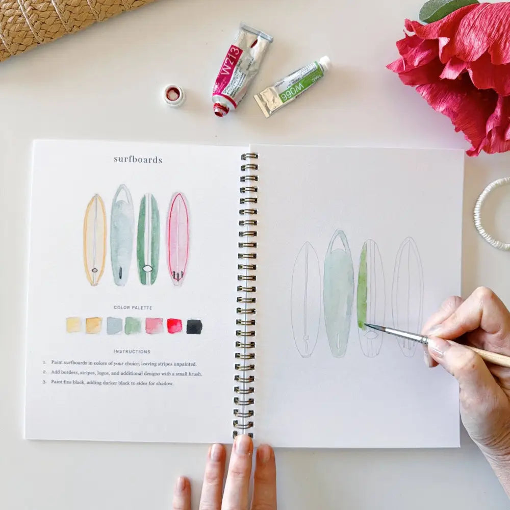 Watercolor Workbook - Tropical - Emily Lex - emily lex studio