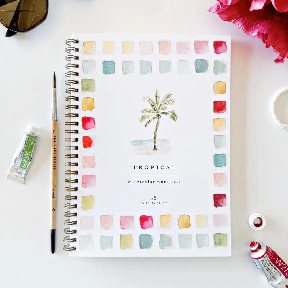 Watercolor Workbook - Tropical - Emily Lex - emily lex studio