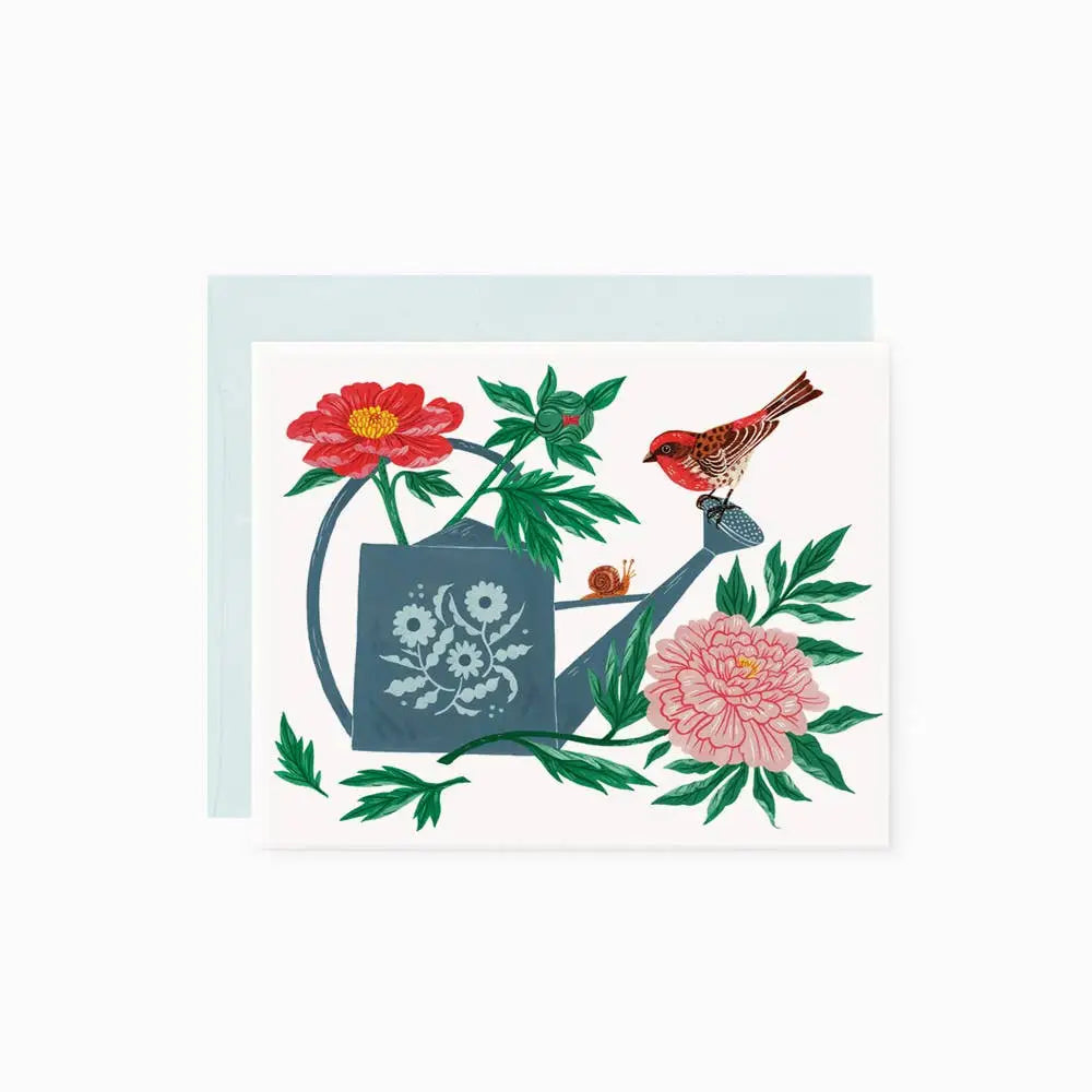 WATERING CAN Greeting Card - Botanica Paper Co.