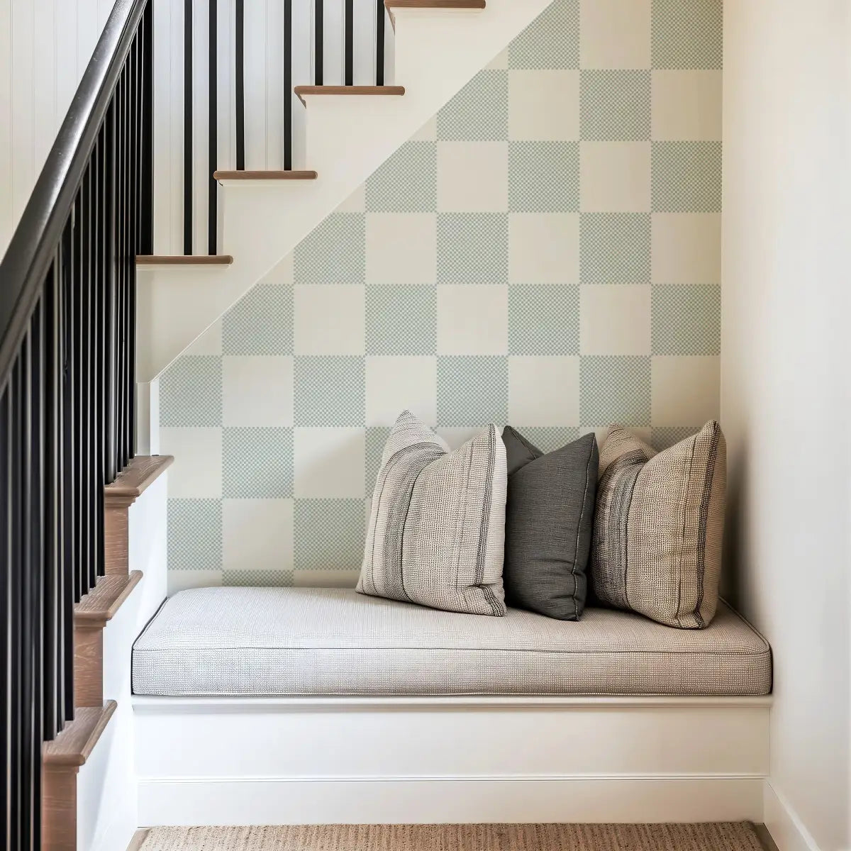 Watson Wallpaper - Large Scale Checkerboard - by Hufton Studio - Loomwell Home Goods