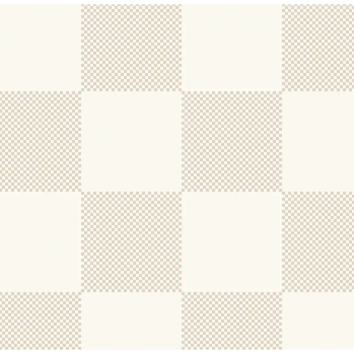 Watson Wallpaper - Large Scale Checkerboard - by Hufton Studio - Sample 1 foot by 1 foot / Neutral - Loomwell Home Goods