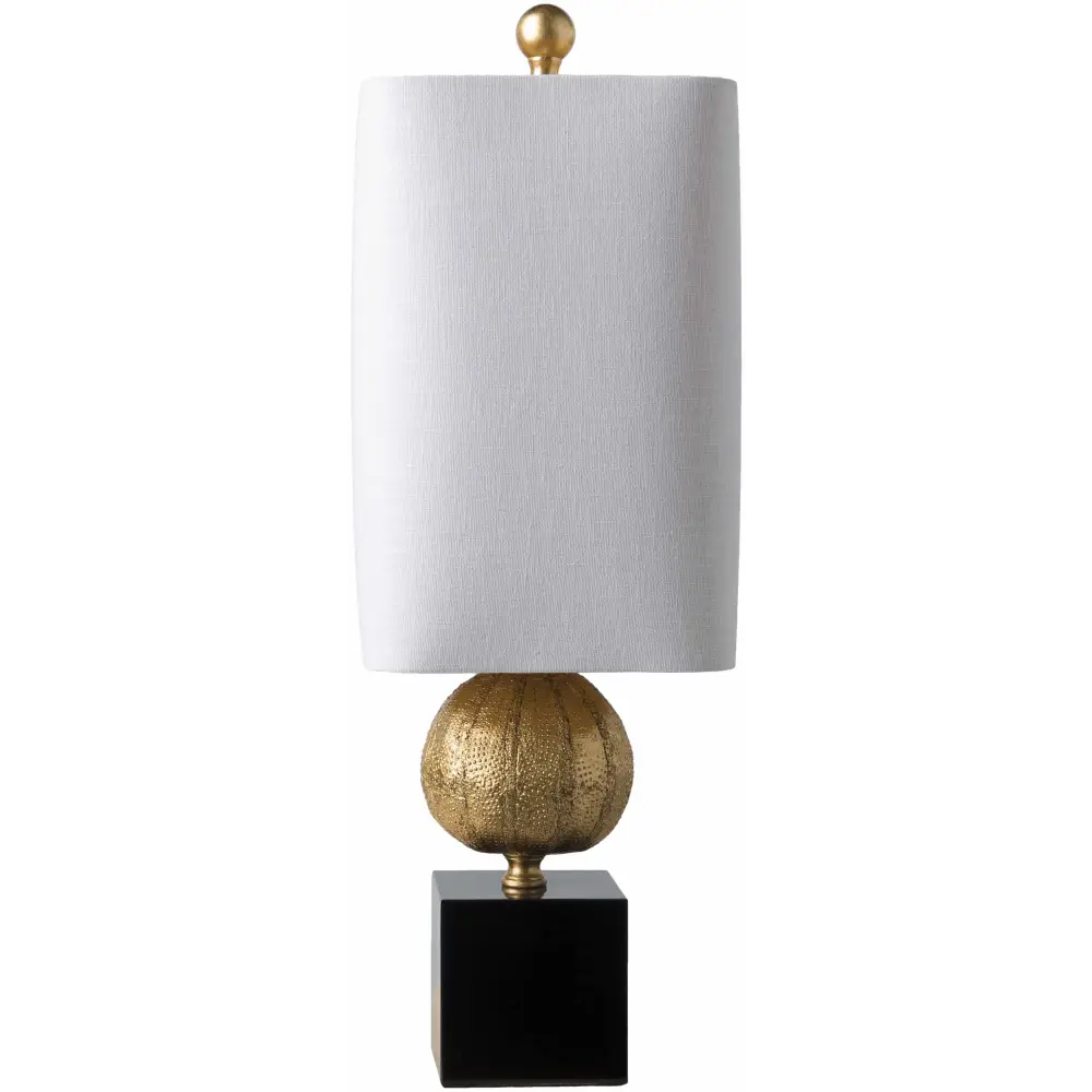Watsonville Gold & Blac Resin Table Lamp - 22.75’’H x 7.5’’W x 7.5’’D - Boutique Rugs
