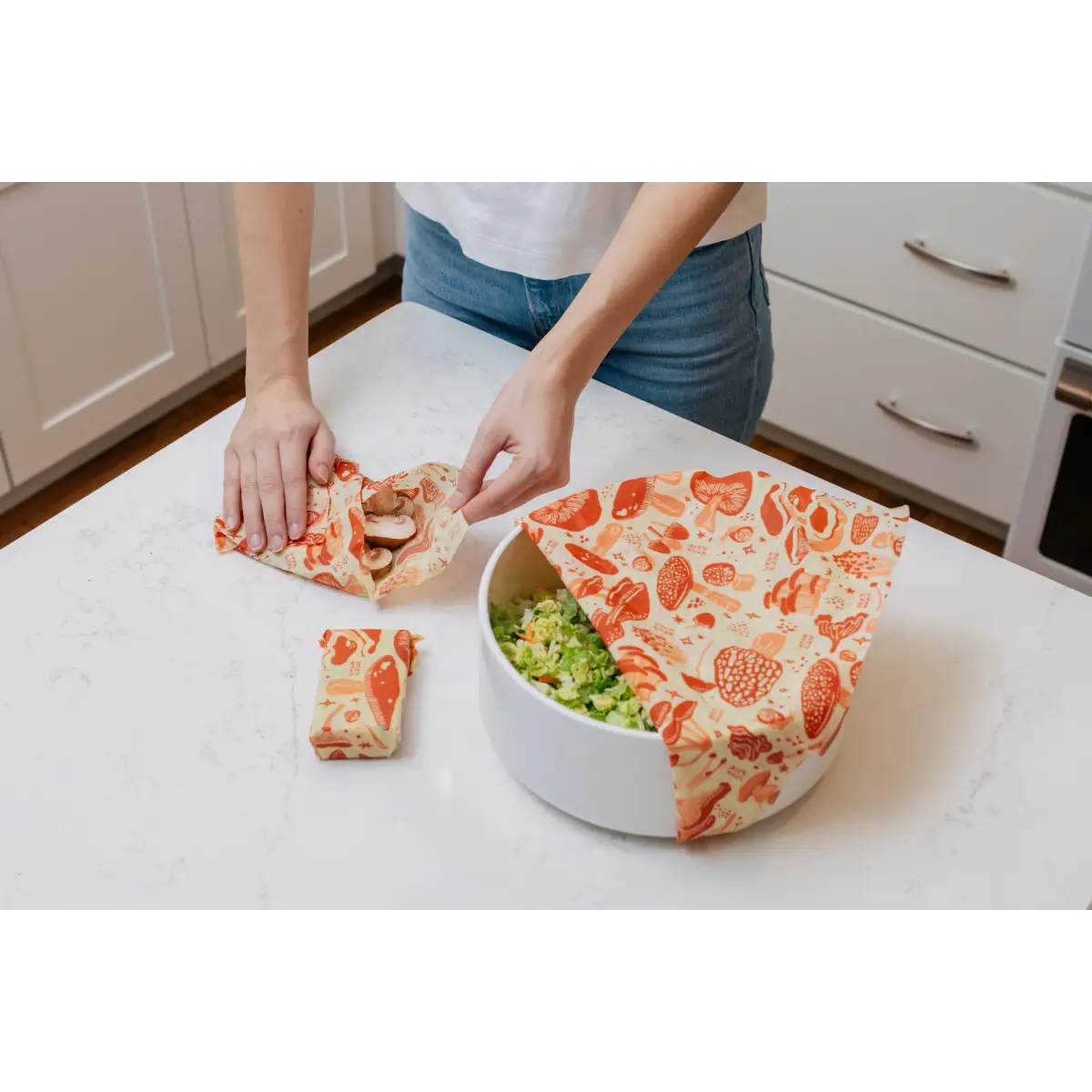 Beeswax Food Wraps - Mushroom - 3 Pack - Bee’s Wrap