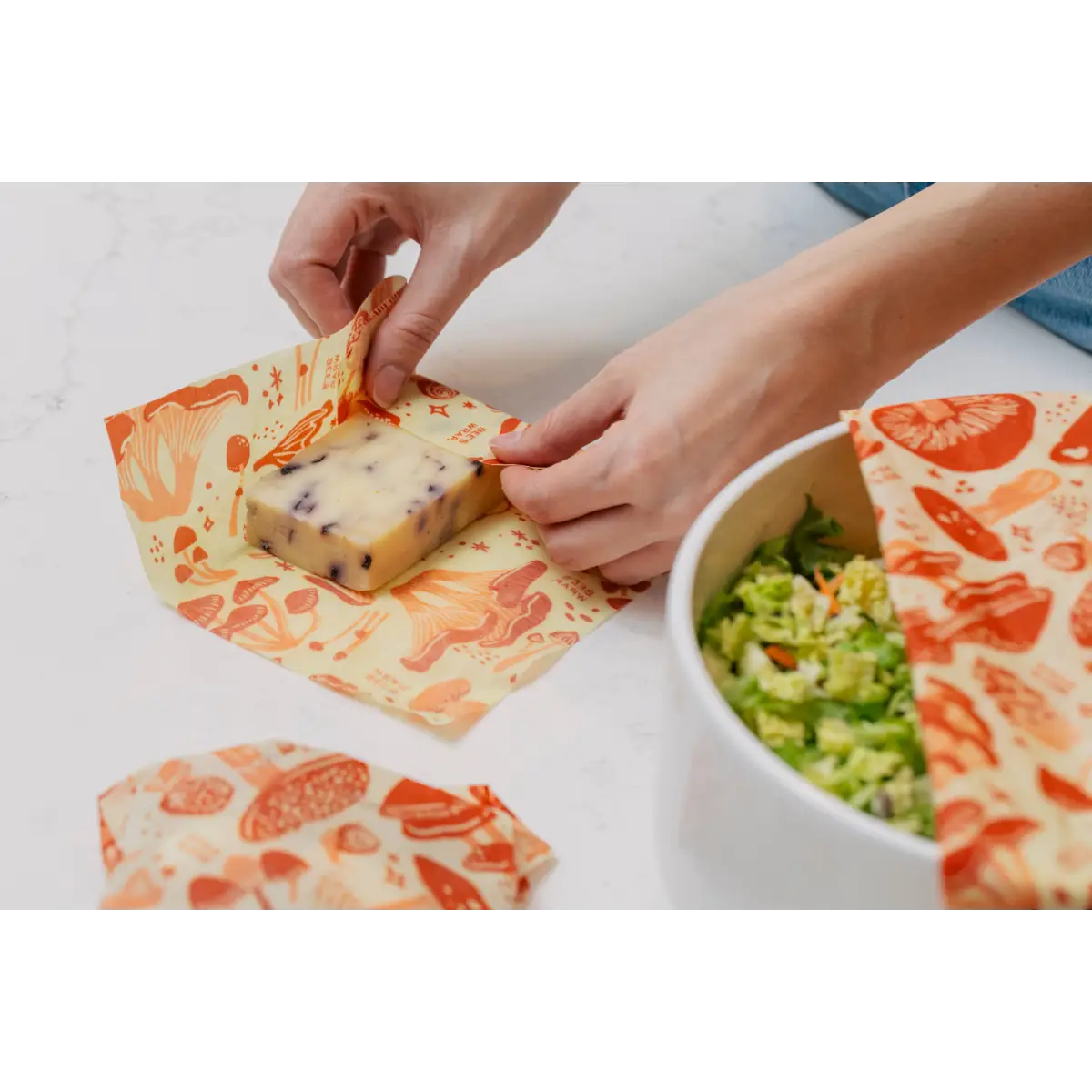 Beeswax Food Wraps - Mushroom - 3 Pack - Bee’s Wrap
