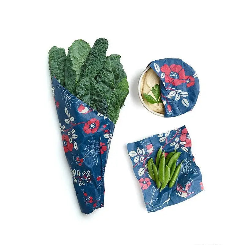 Beeswax Food Wraps - Botanical - 3 Pack - Bee’s Wrap