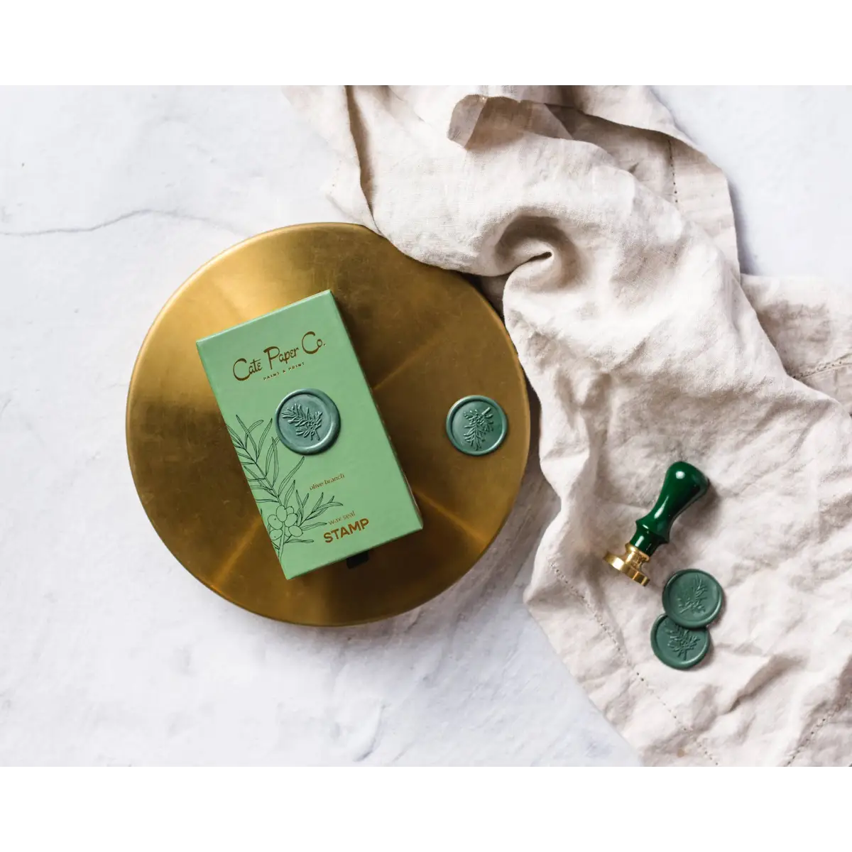 Wax Seal Set with Stick and Stamp - Cate Paper Co.