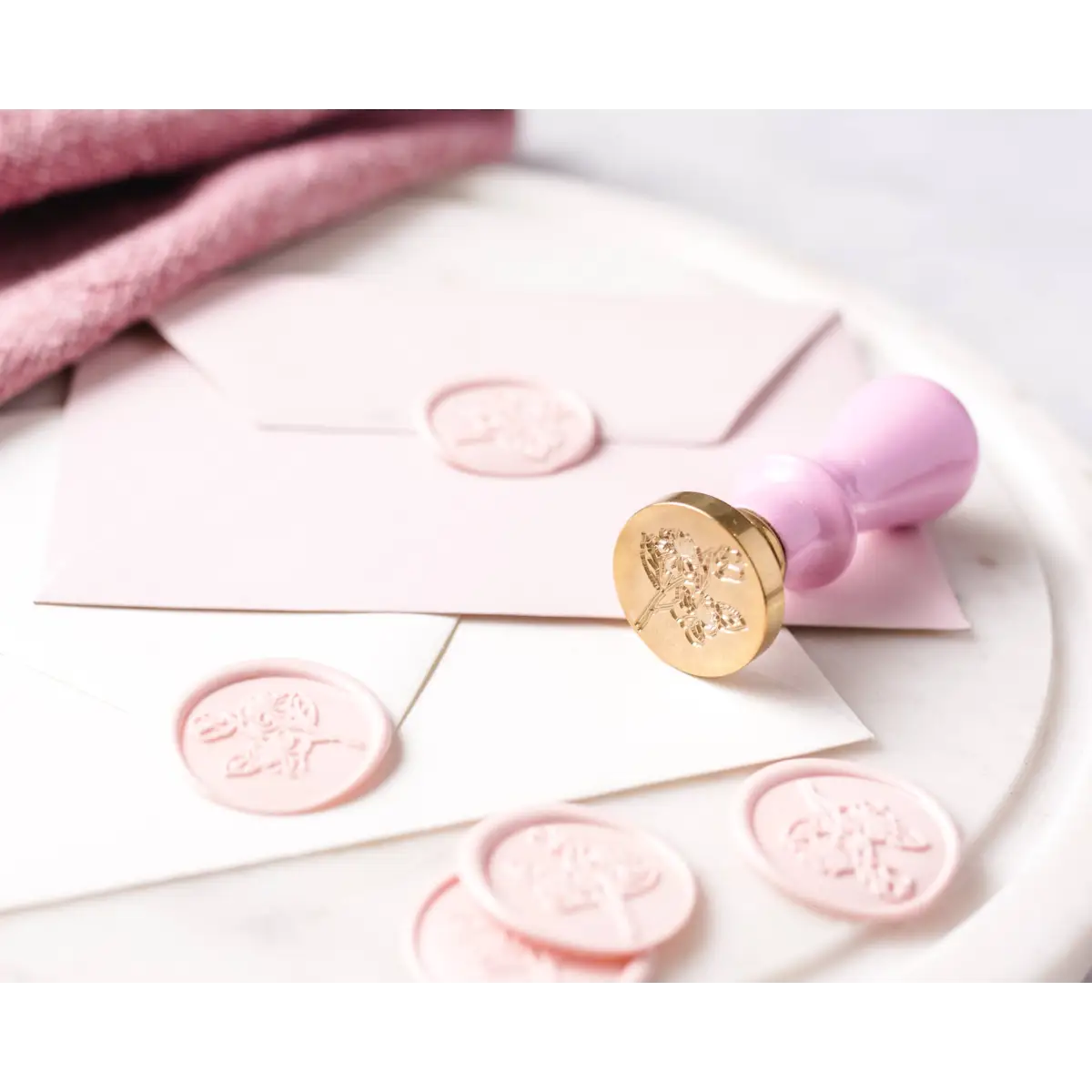 Wax Seal Set with Stick and Stamp - Cate Paper Co.