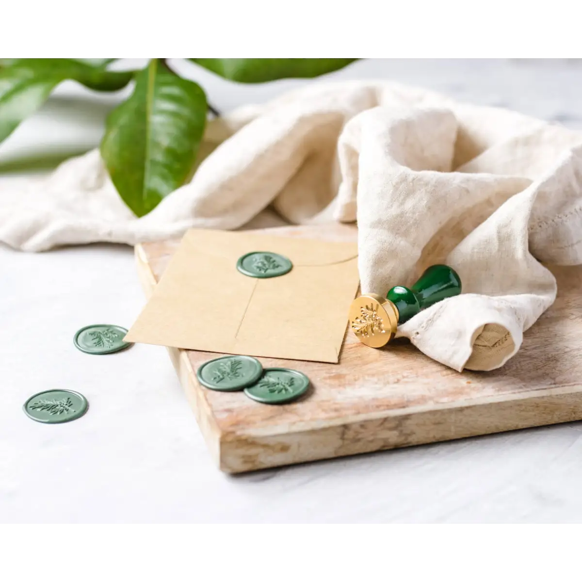 Wax Seal Set with Stick and Stamp - Cate Paper Co.