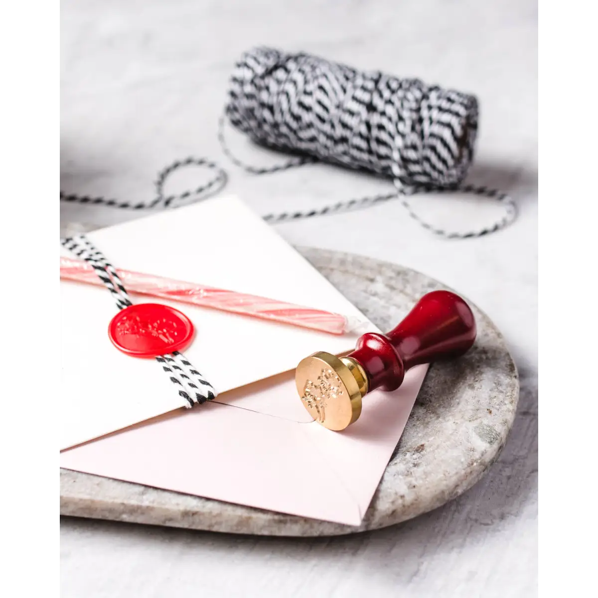 Wax Seal Set with Stick and Stamp - Cate Paper Co.