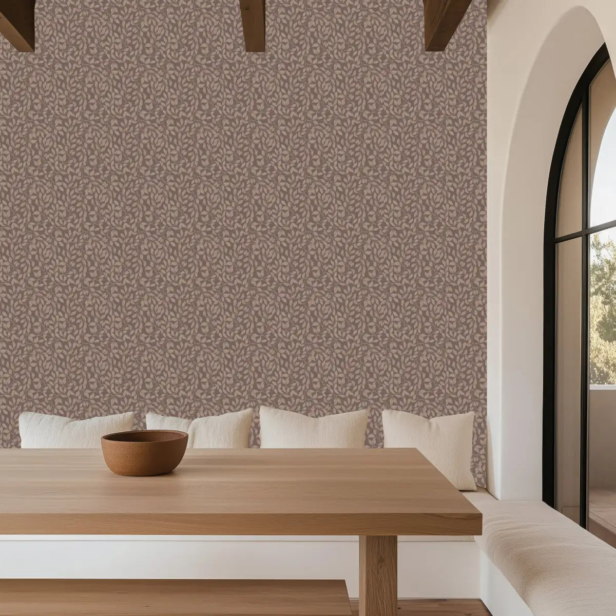 Waylon Wallpaper - Tiny Leaf Vines - by The Fibery - Loomwell Home Goods
