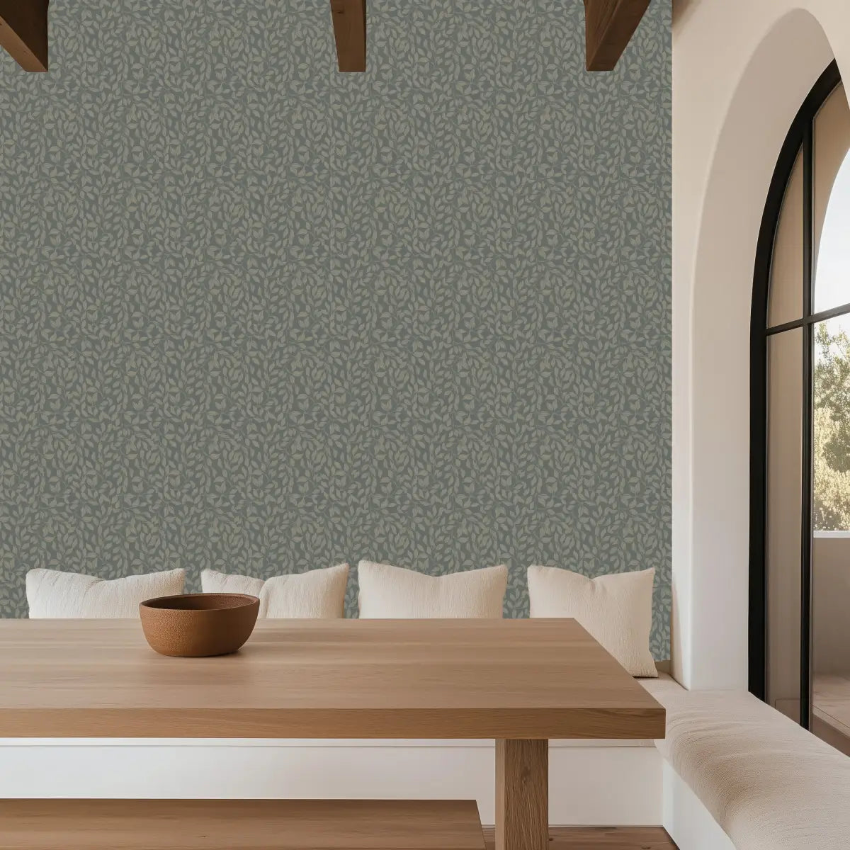 Waylon Wallpaper - Tiny Leaf Vines - by The Fibery - Loomwell Home Goods