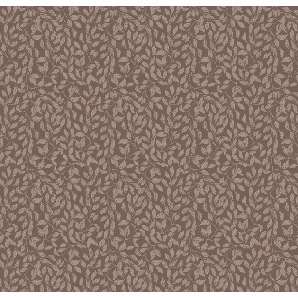 Waylon Wallpaper - Tiny Leaf Vines - by The Fibery - Sample 1 foot by 1 foot / Dark Neutral - Loomwell Home Goods
