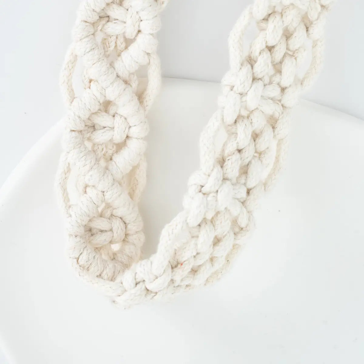 Wear Hope Macramé Crossbody Strap in Natural - Starfish Project