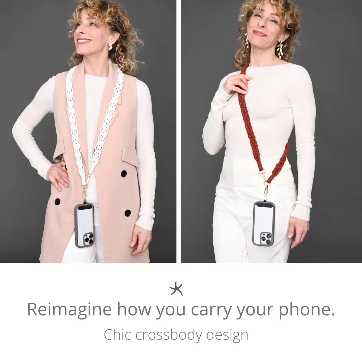 Wear Hope Macramé Crossbody Strap in Terra Cotta - Starfish Project