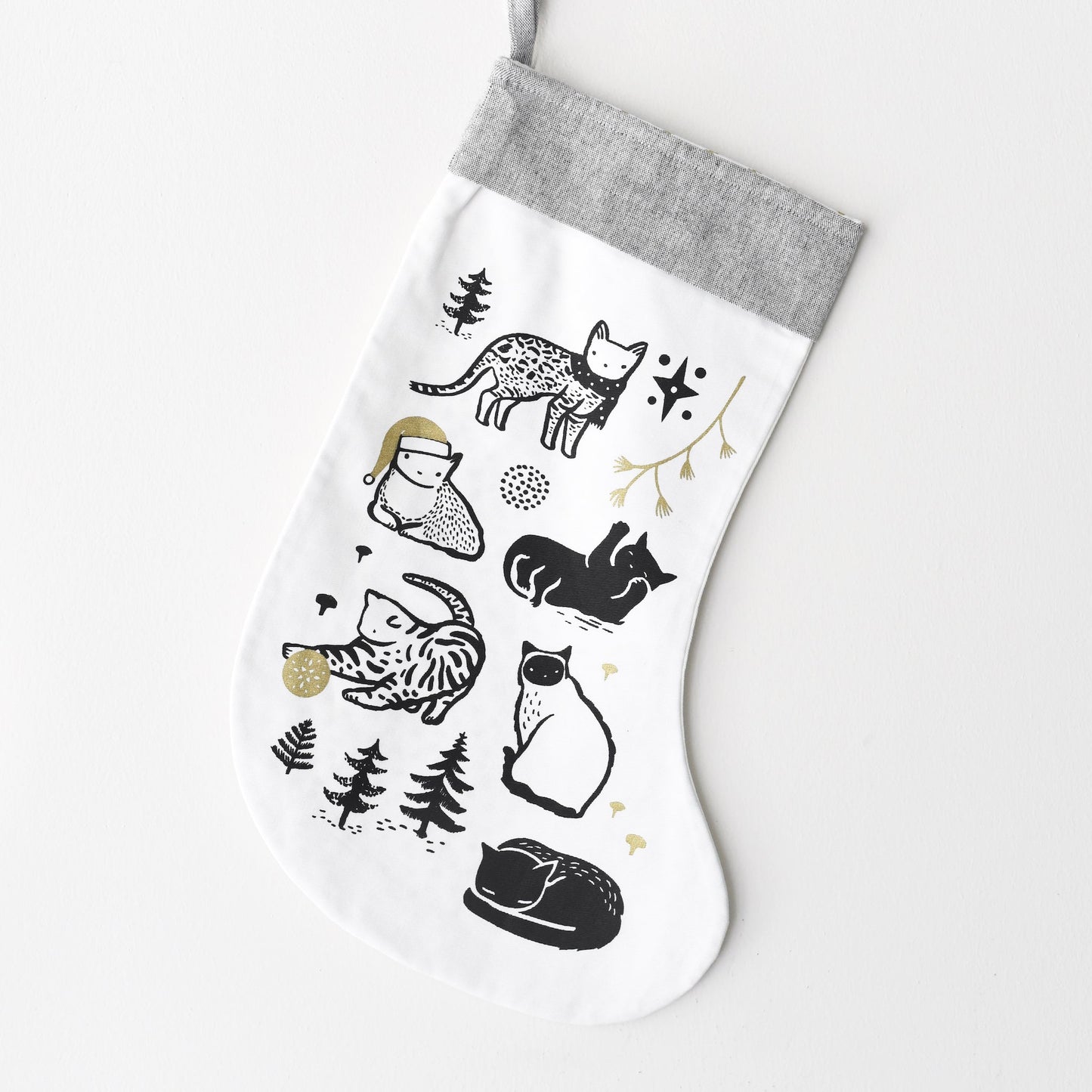 Festive Cats Stocking - Wee Gallery