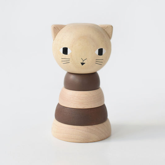 Wood Stacker - Cat - Wee Gallery