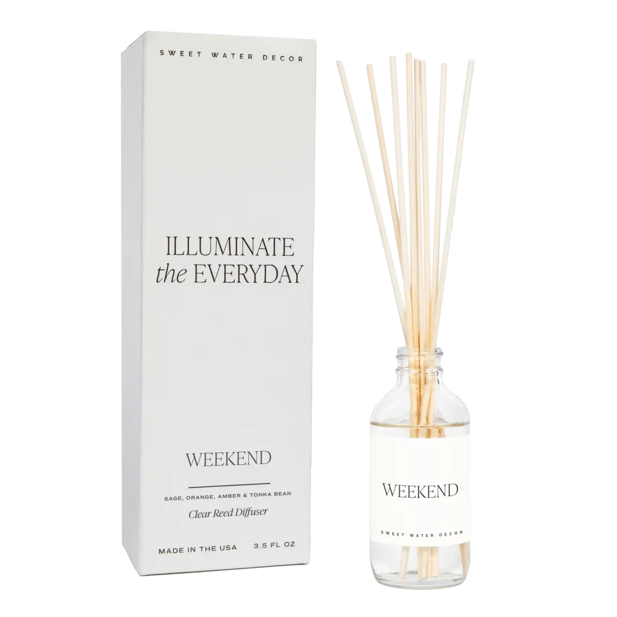 Weekend Clear Reed Diffuser - Sweet Water Decor