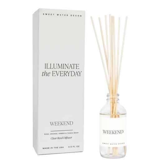 Weekend Clear Reed Diffuser - Sweet Water Decor