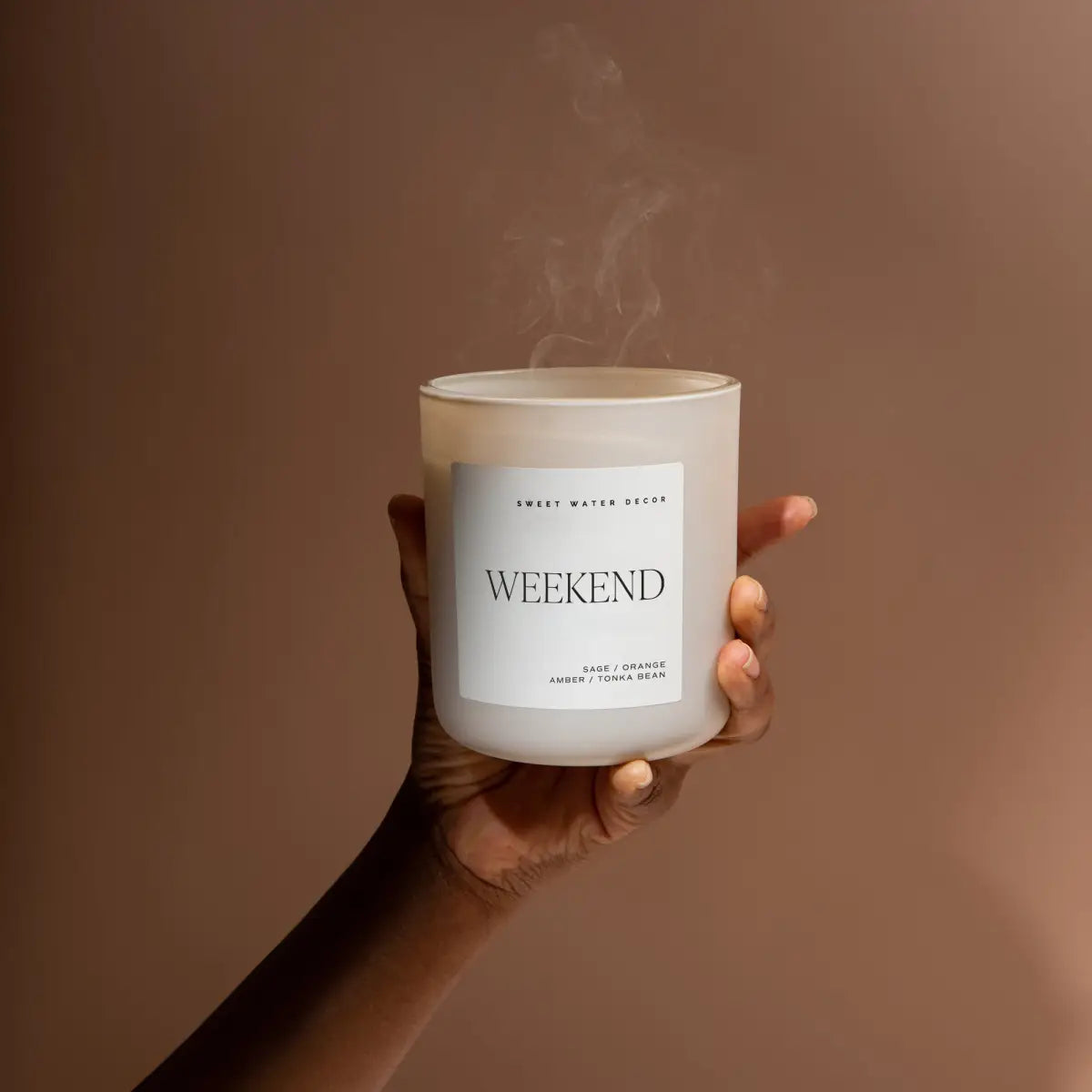 Weekend Soy Candle - Tan Matte Jar - 15 oz - Sweet Water Decor