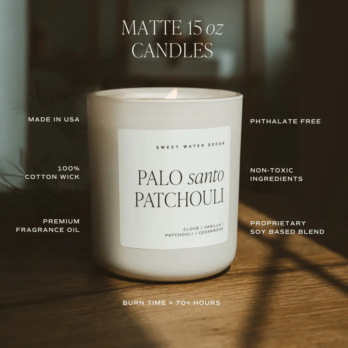 Weekend Soy Candle - Tan Matte Jar - 15 oz - Sweet Water Decor