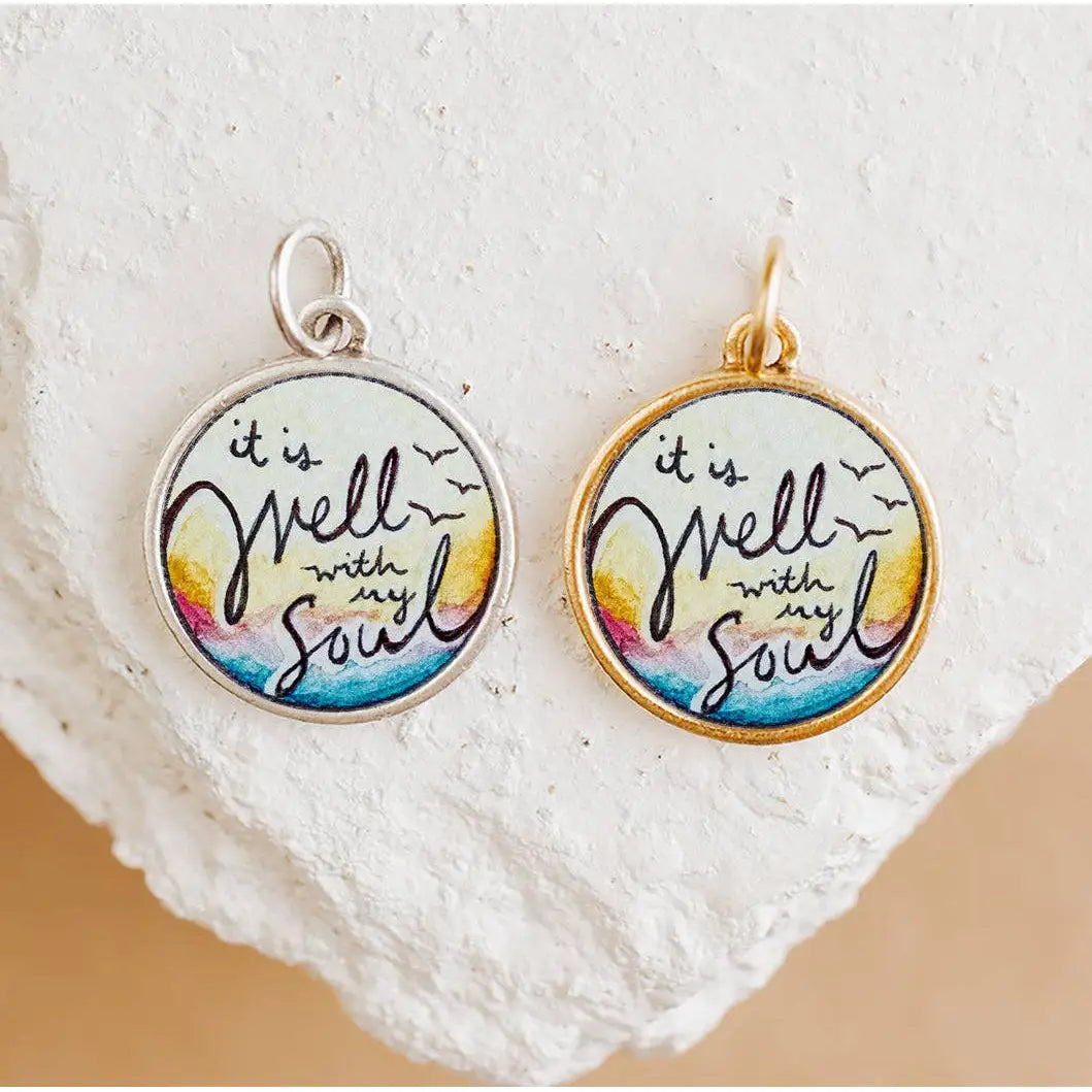 ’It Is Well’ Christian Pendant Charm - Bracelet or Necklace - Bel Kai