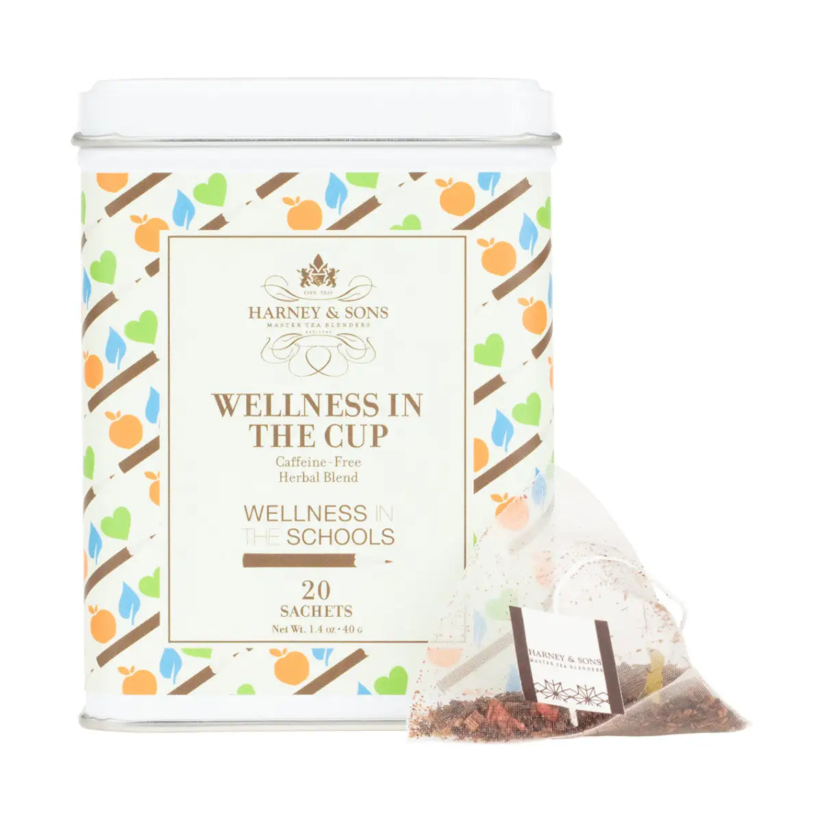 Wellness in the Cup - Tin of 20 Sachets - Sachets / Tin of 20 Sachets - Harney & Sons Fine Teas