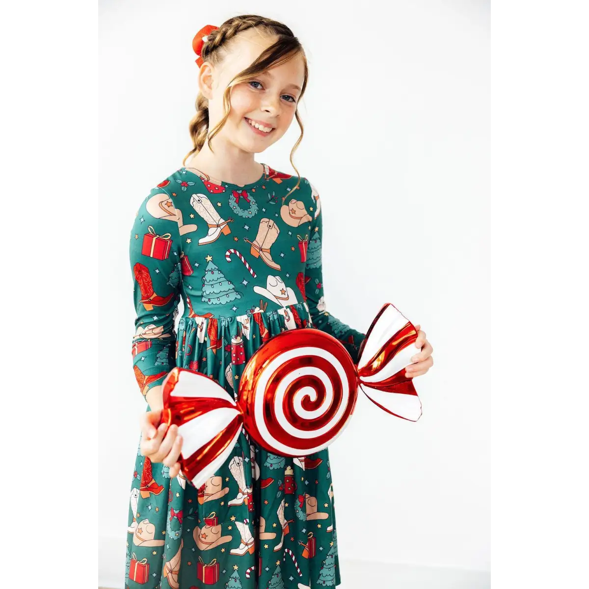 Western Wonderland L/S Pocket Twirl Dress - Mila & Rose ®