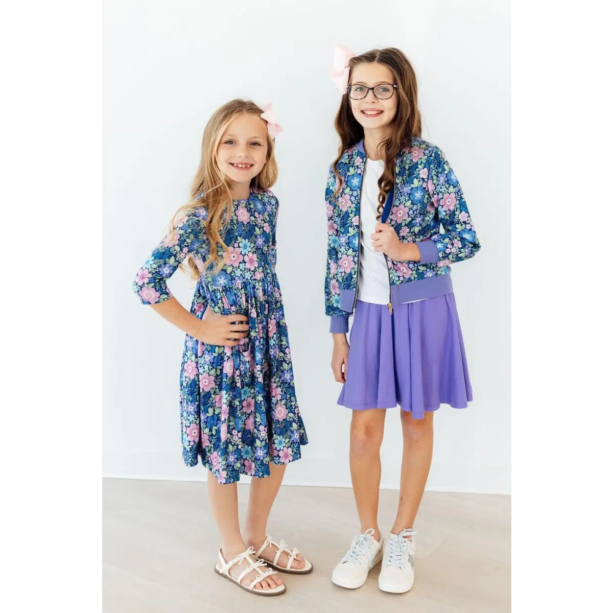 Pocket Twirl Dress - Whimsy - Navy Floral - Mila & Rose ®