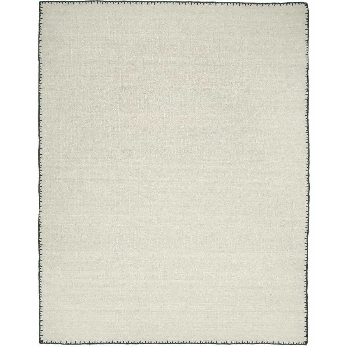 Off White Flat Woven Wool Area Rug - Boutique Rugs