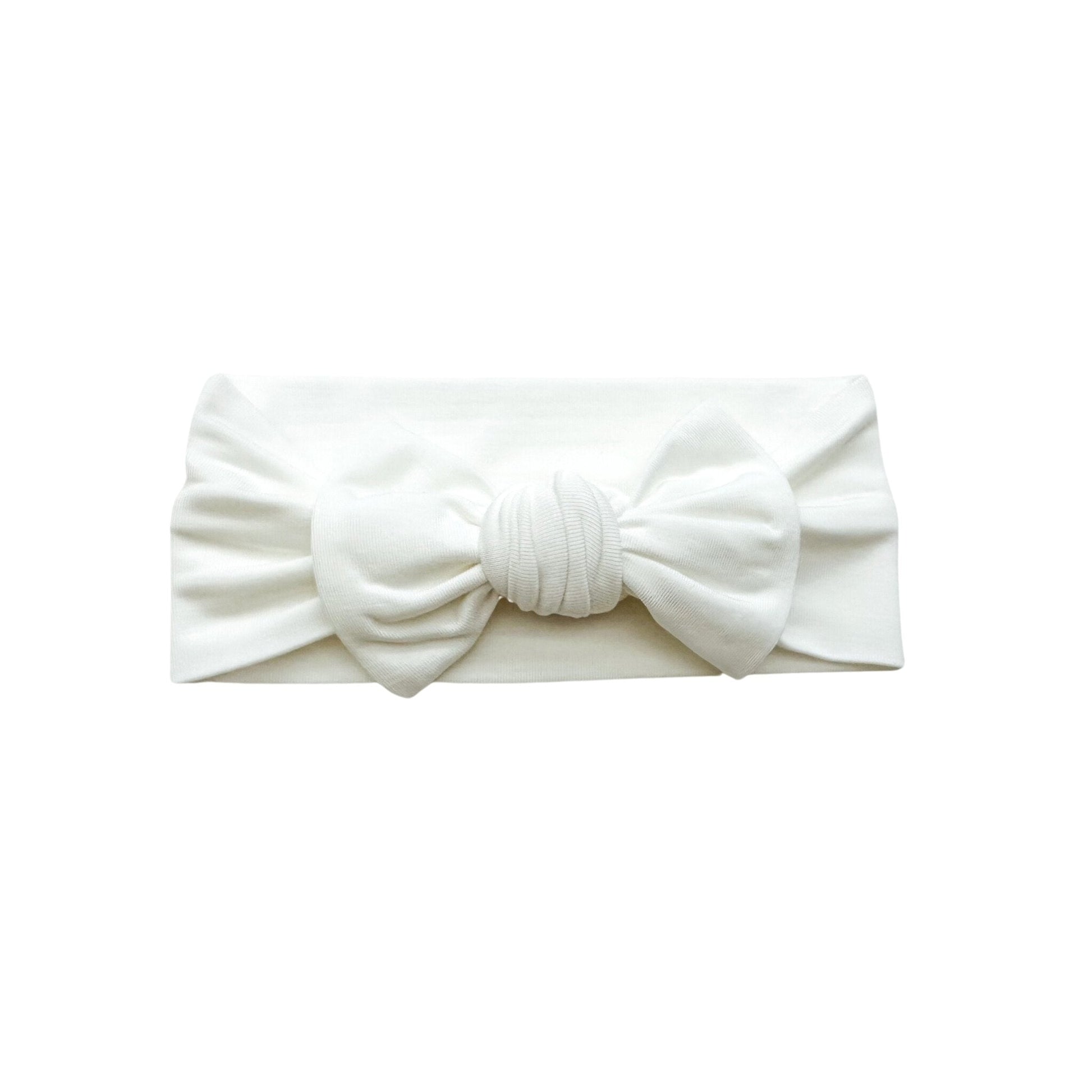 Knotted Headband - White - Harp Angel Boutique