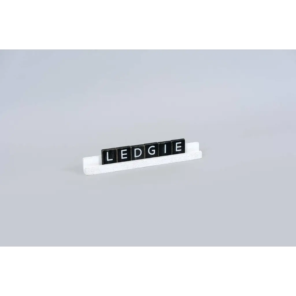 White Letterboard Tile Stand Ledgie 12x.75x1 - Adams & Co.