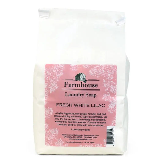 White Lilac Laundry Soap Concentrate All-Natural - Sweet Grass Farm