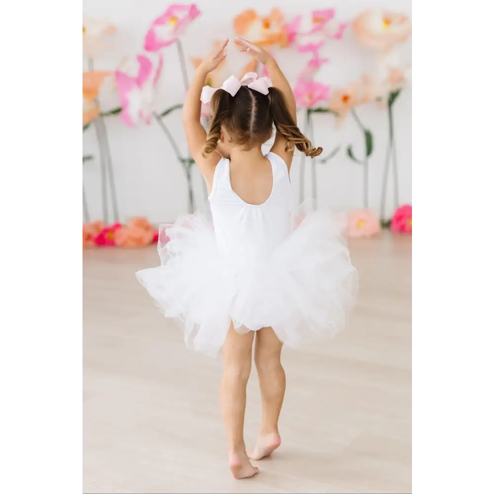 White Tank Tutu Leotard - Mila & Rose ®