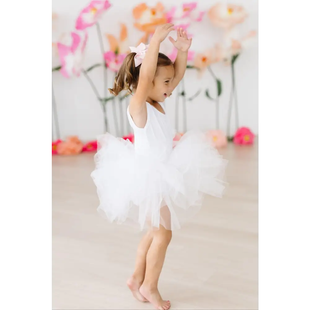 White Tank Tutu Leotard - Mila & Rose ®
