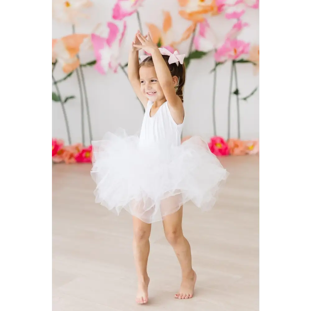 White Tank Tutu Leotard - Mila & Rose ®