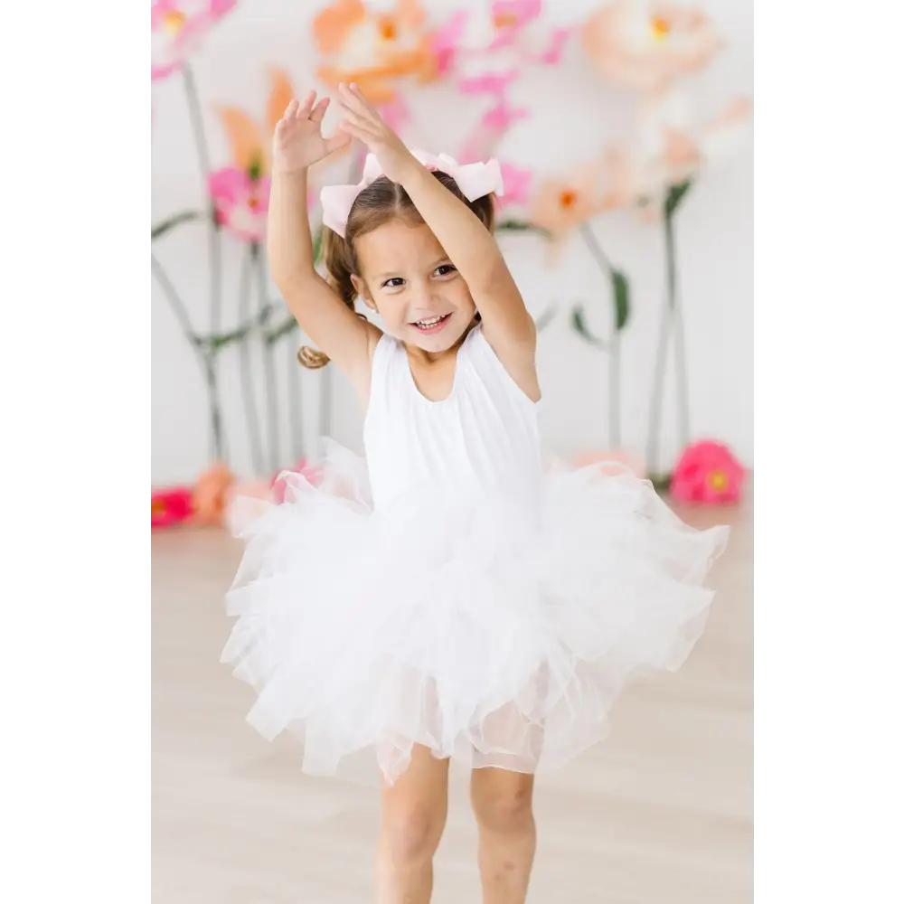 White Tank Tutu Leotard - Mila & Rose ®