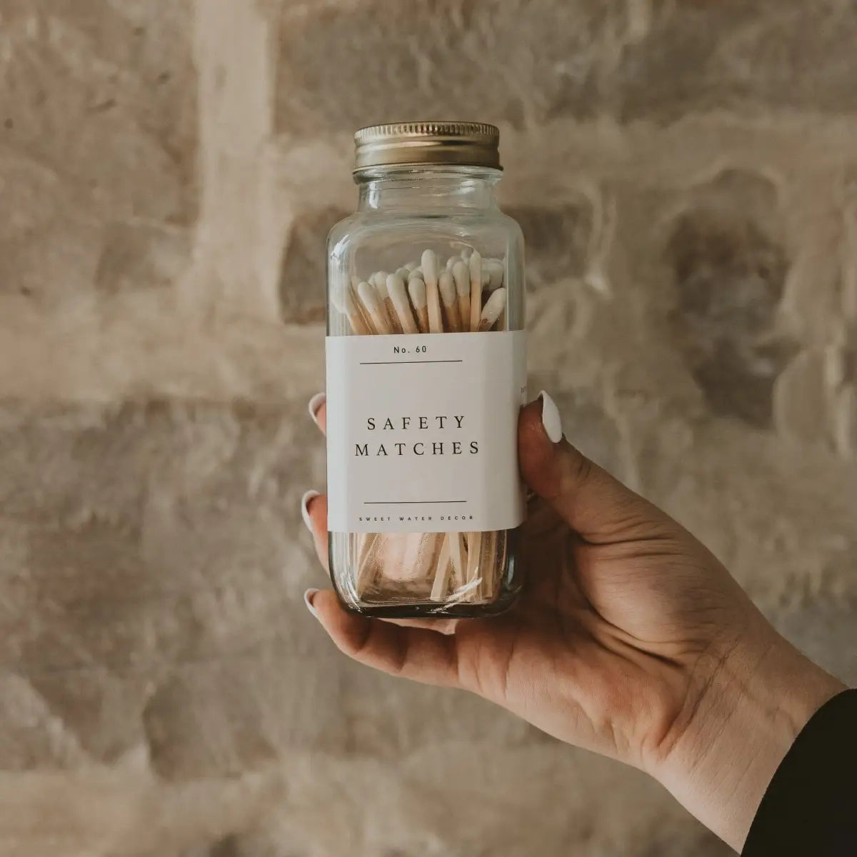 White Tip Safety Matches - 60 Count 3.75’’ - Sweet Water Decor