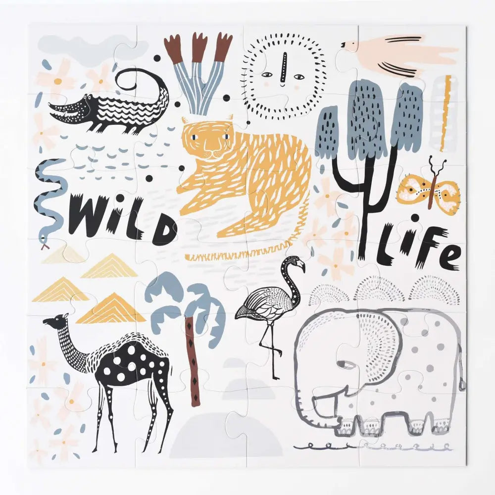 Wild Life Floor Puzzle - Wee Gallery