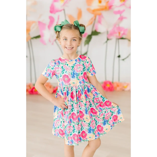 Pocket Twirl Dress - Wildflower Wishes - Mila & Rose ®