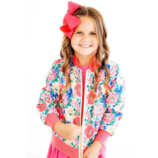 Wildflower Wishes Satin Jacket - Mila & Rose ®