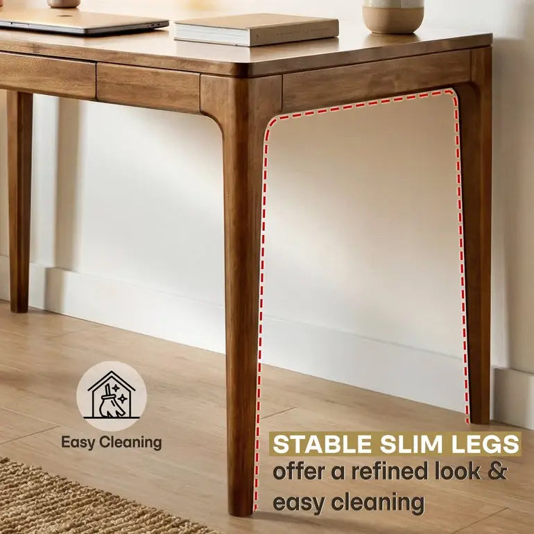 Wilma 48’’ Rubber Wood Desk - Megsu