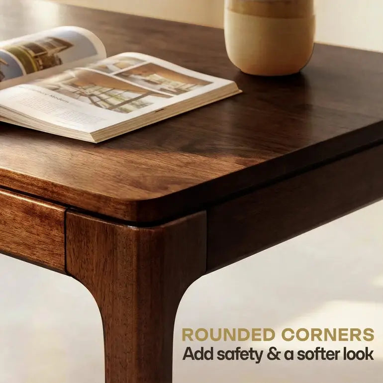 Wilma 48’’ Rubber Wood Desk - Megsu