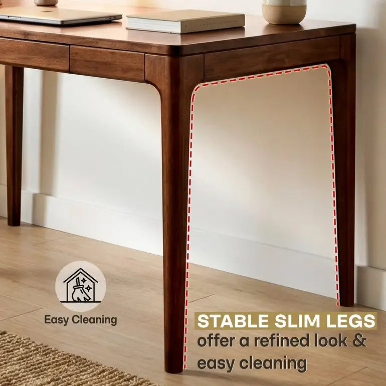Wilma 48’’ Rubber Wood Desk - Megsu