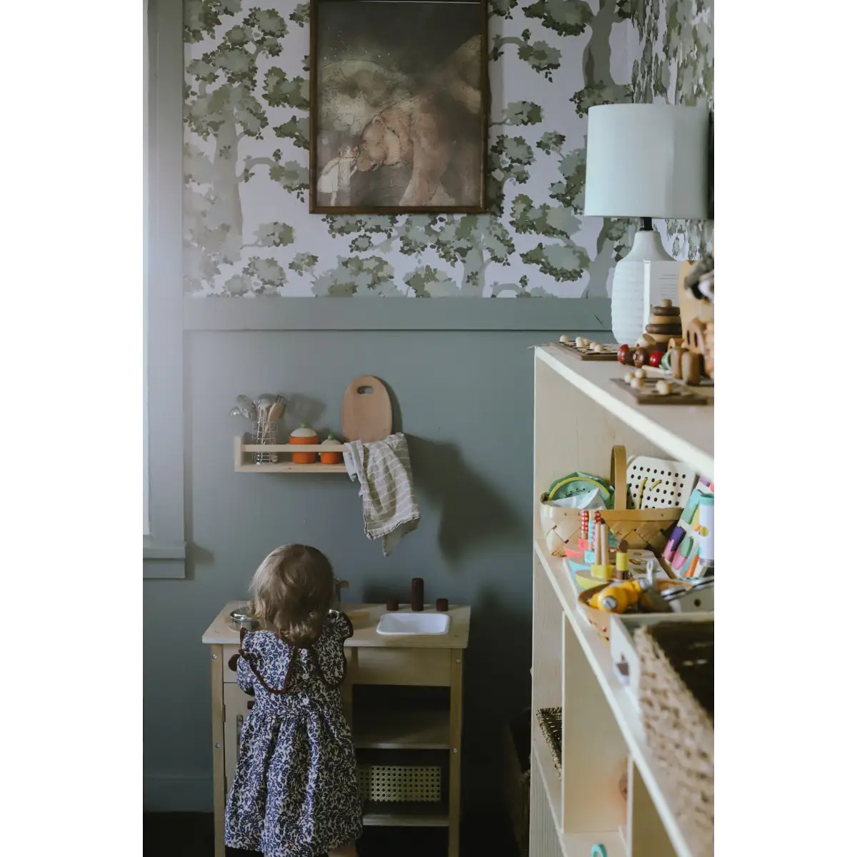 Wilma Wallpaper - Trees - by Grateful Artsy Soul - Loomwell Home Goods