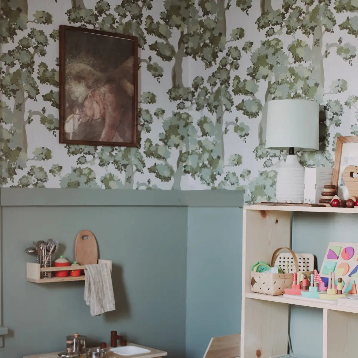 Wilma Wallpaper - Trees - by Grateful Artsy Soul - Loomwell Home Goods