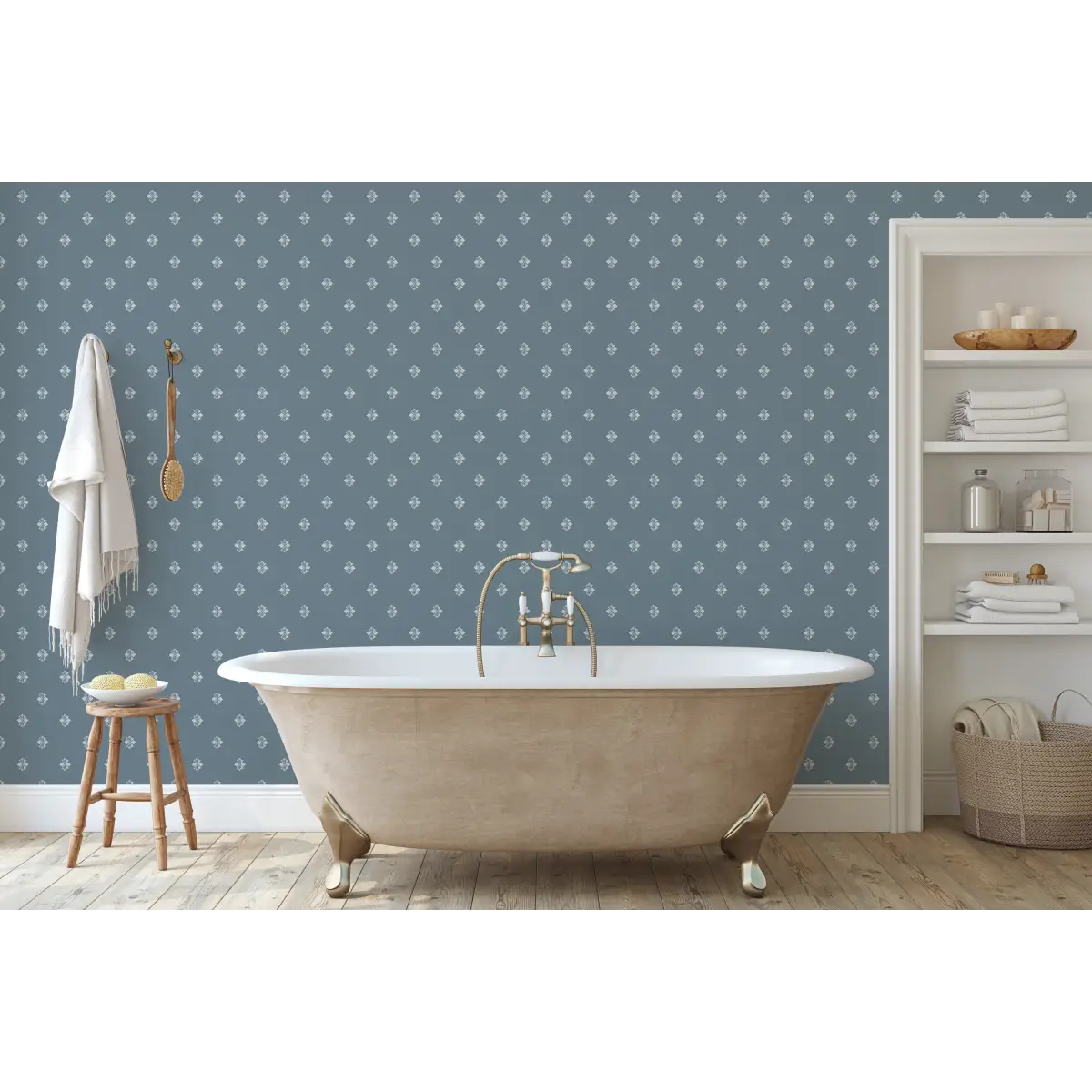 Wilson Wallpaper - Soothing Geometric - by Melissa Johnson Design - Loomwell Home Goods