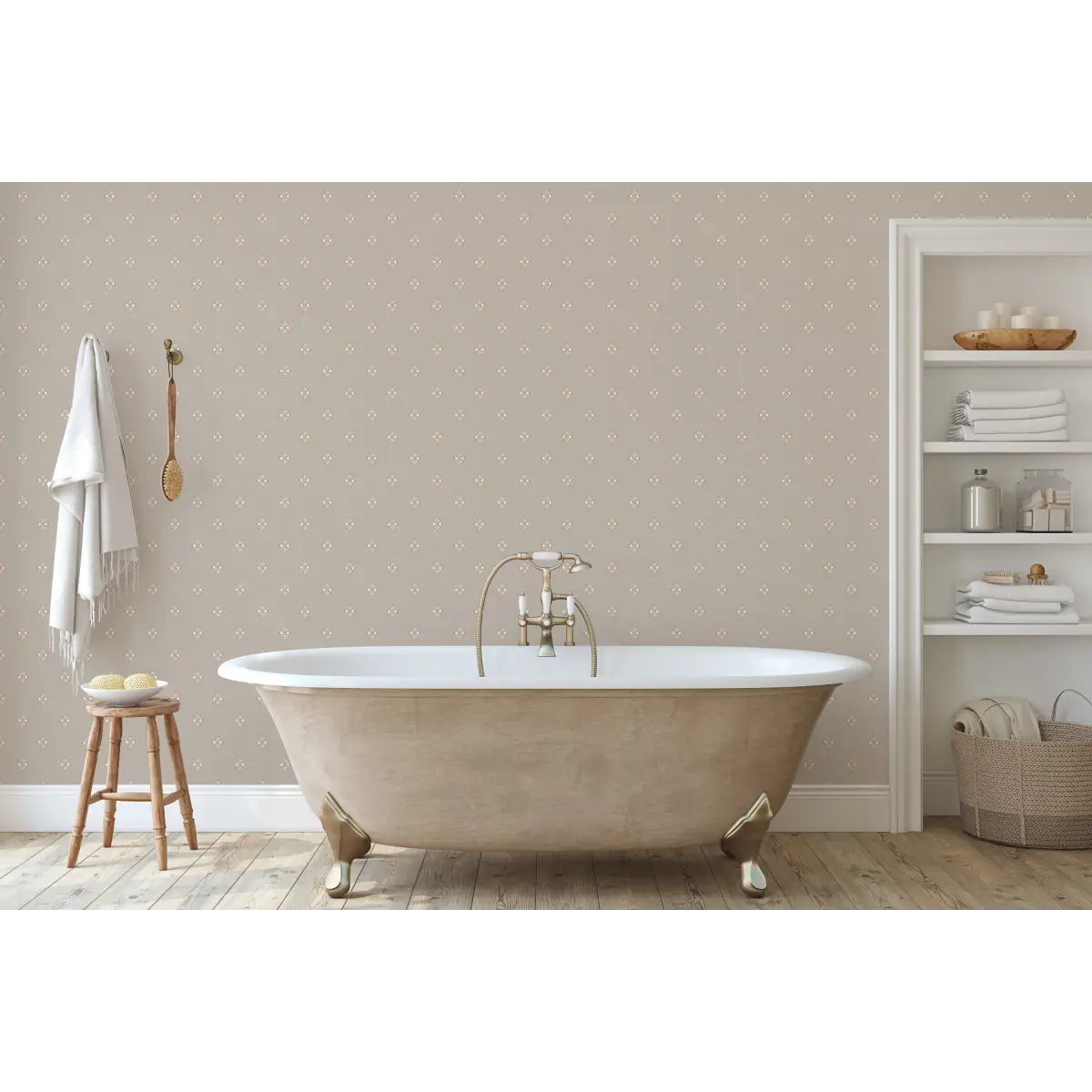 Wilson Wallpaper - Soothing Geometric - by Melissa Johnson Design - Loomwell Home Goods