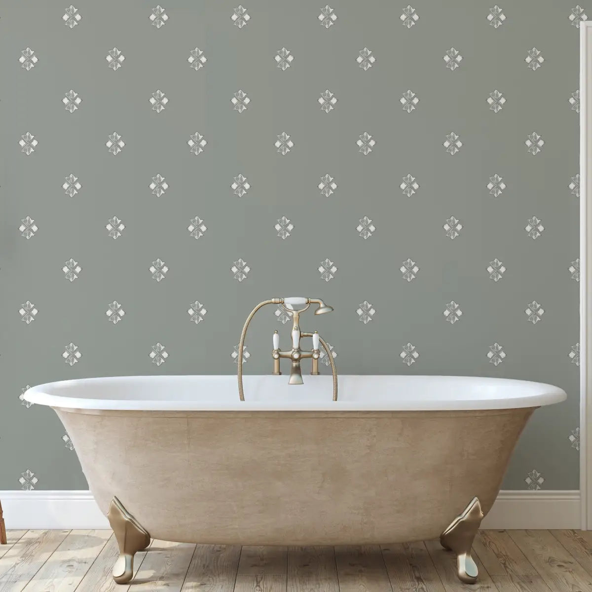 Wilson Wallpaper - Soothing Geometric - by Melissa Johnson Design - Loomwell Home Goods