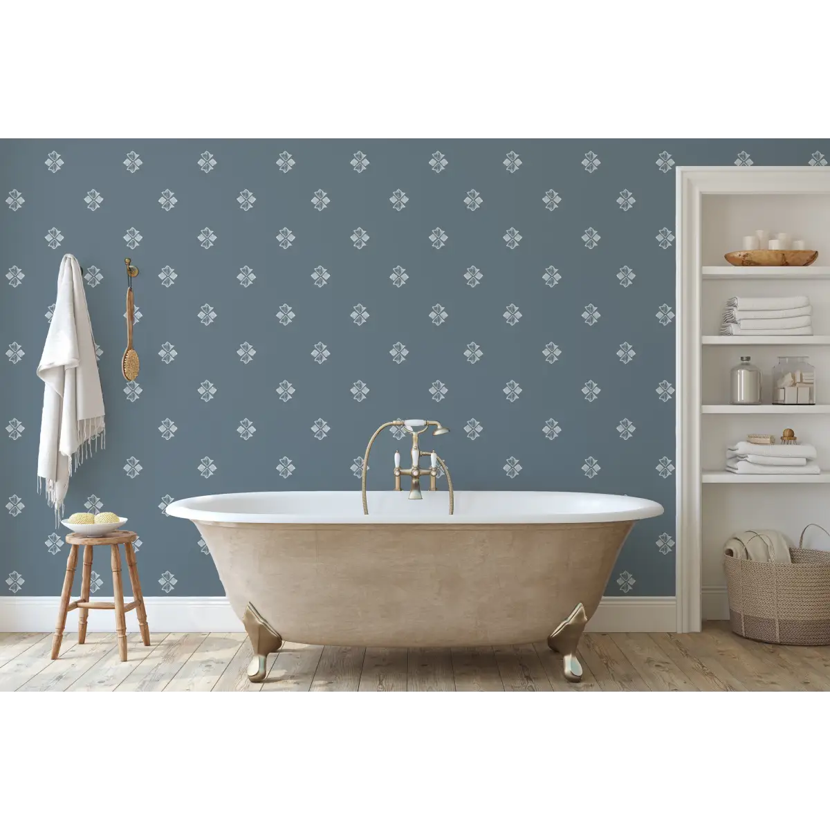 Wilson Wallpaper - Soothing Geometric - by Melissa Johnson Design - Loomwell Home Goods